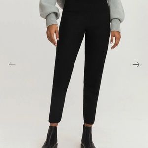 Something Navy wool blend cigarette pants